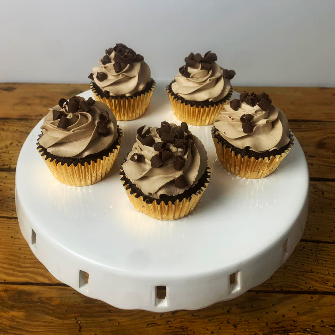 Muffinki czekoladowe ze słonym karmelem