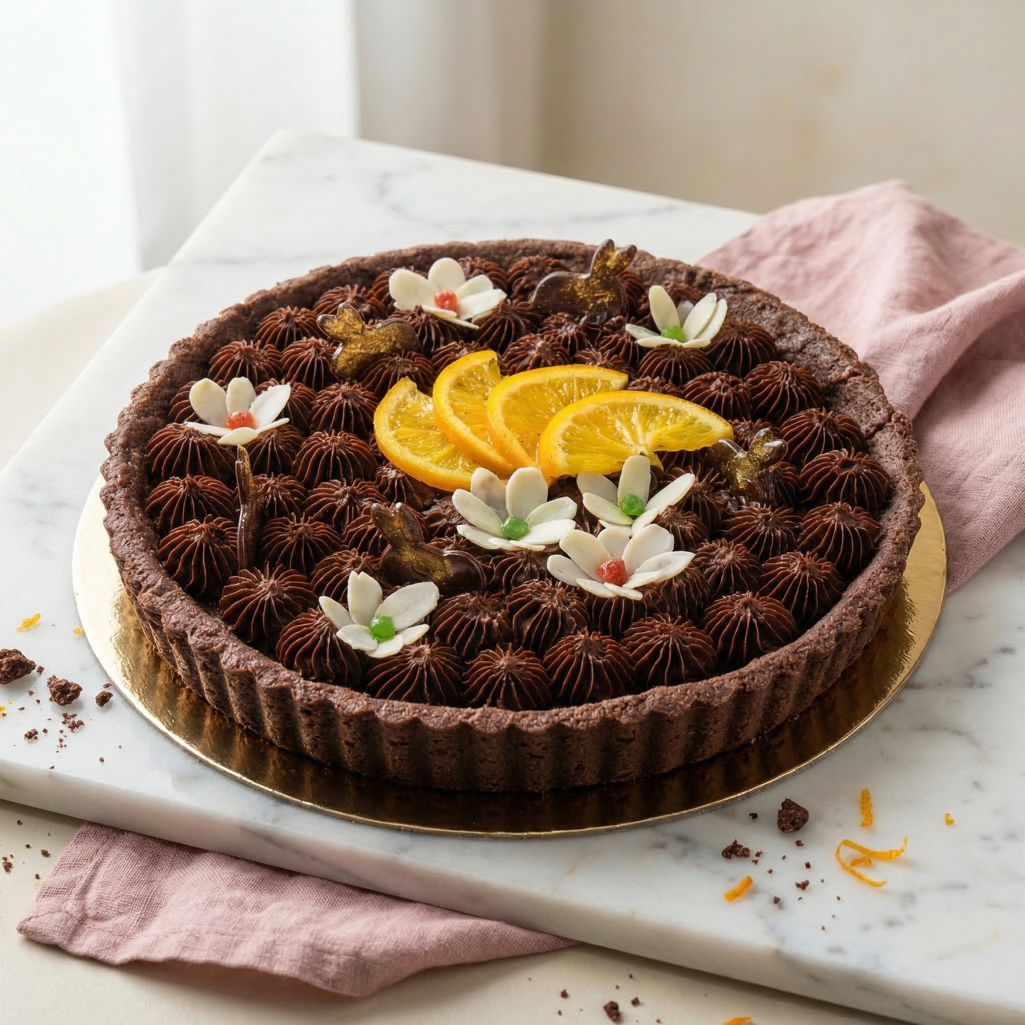 Mazurek pomarańczowo-czekoladowy