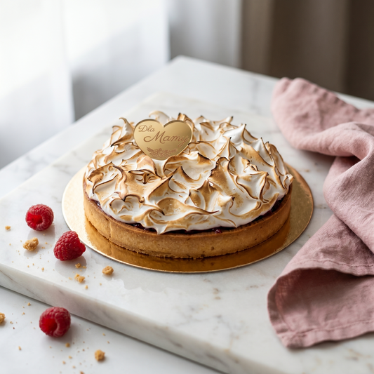 Tarta Owocowa Rabarbar i Czerwona Porzeczka z Bezą Opalaną