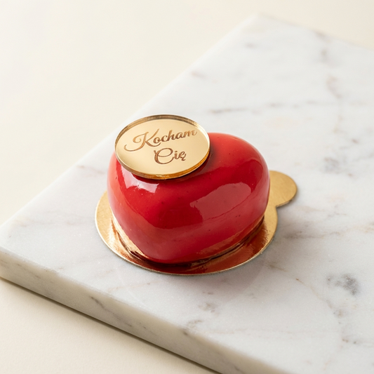 Serce mus malinowy z żelką