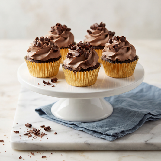 Muffinki czekoladowe ze słonym karmelem
